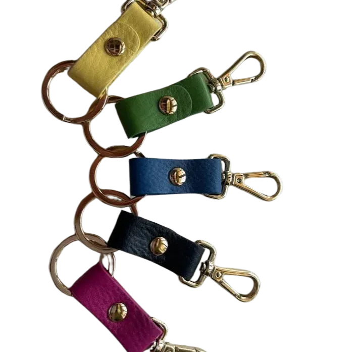 Sophia Full-Grain Leather Key Ring