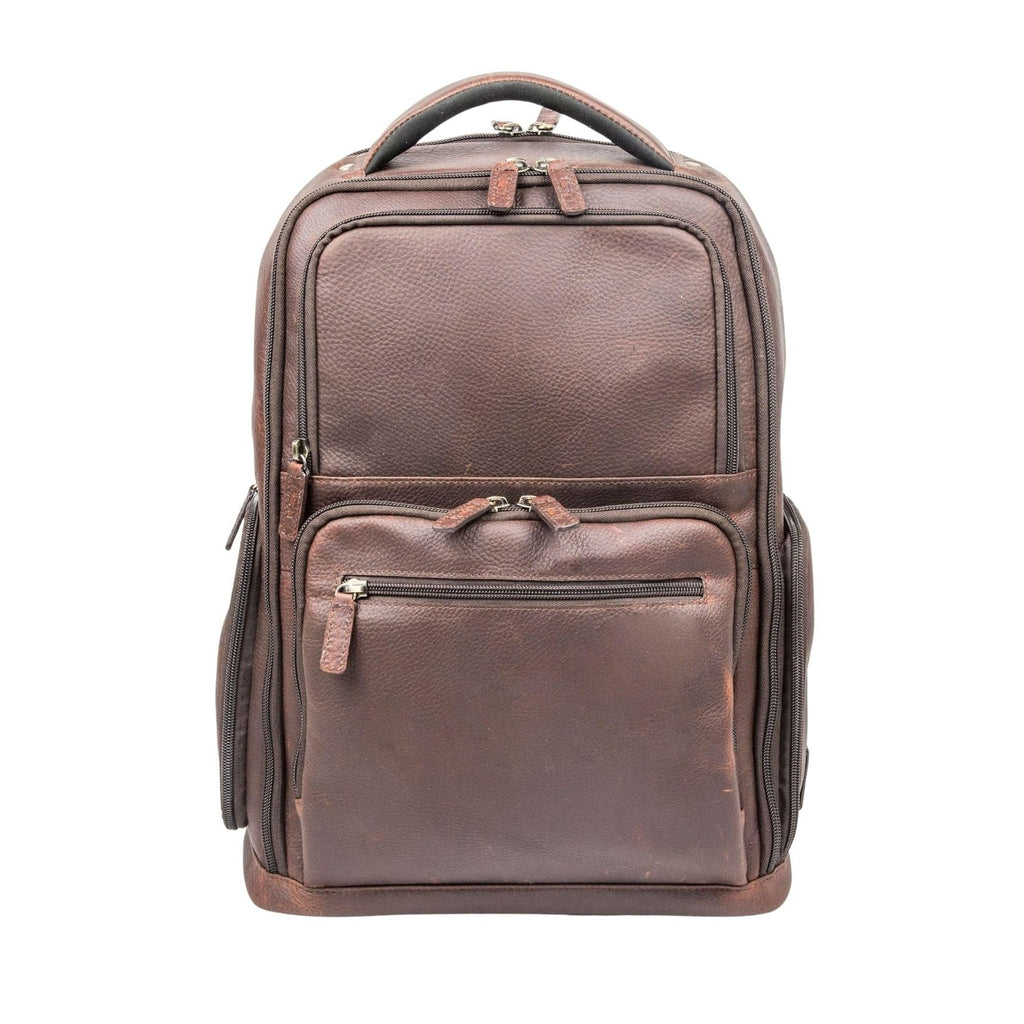 16" Cambridge Full-Grain Leather Laptop Backpack