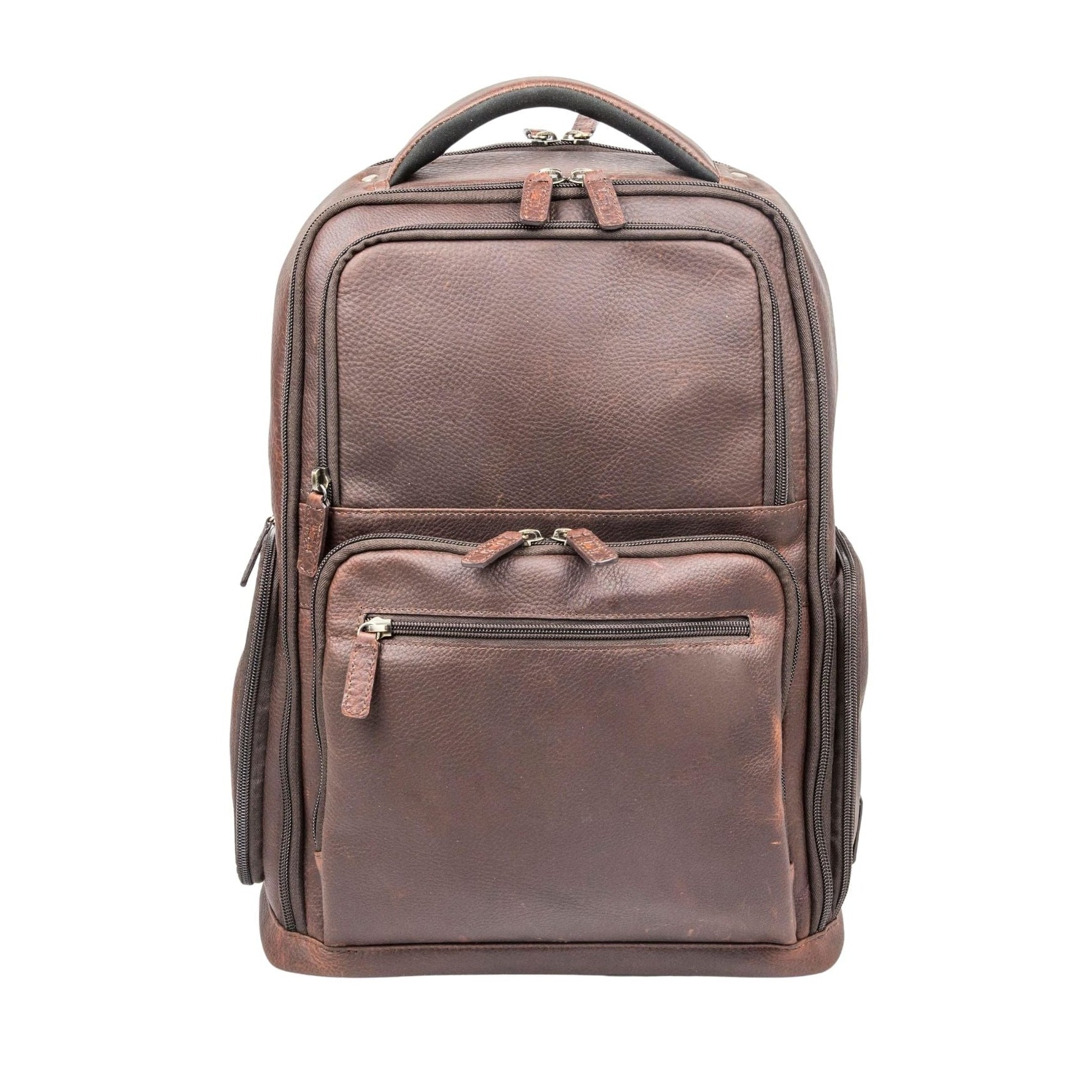 16" Cambridge Full-Grain Leather Laptop Backpack