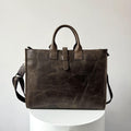 16" Crazy Horse Full-Grain Leather Briefcase