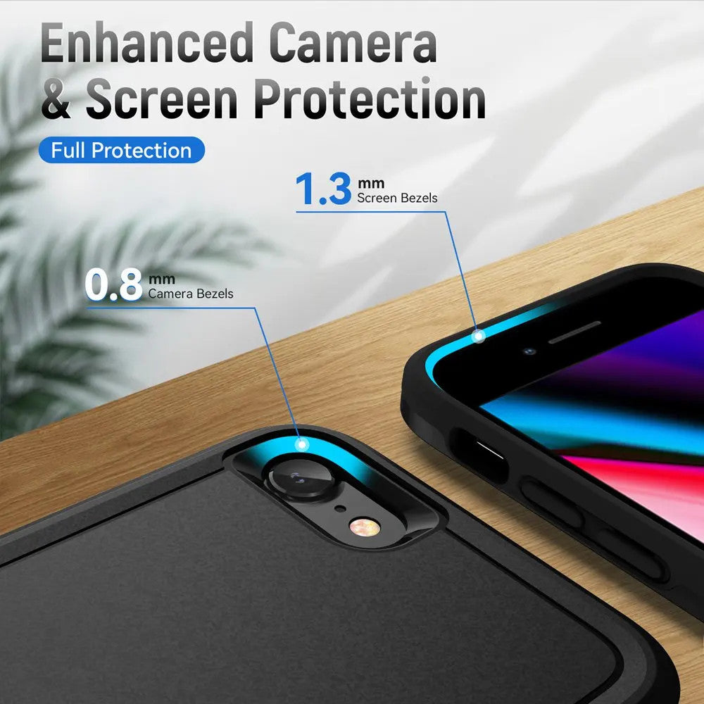 For iPhone SE 3 2022 Case Shockproof Hybrid Case Dual Layer Design Hard Cover