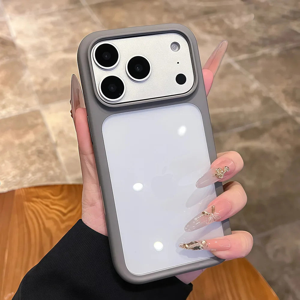 Premium Hybrid Case For iPhone 17 Pro Max Colored Bumper Hard PC Back Soft
