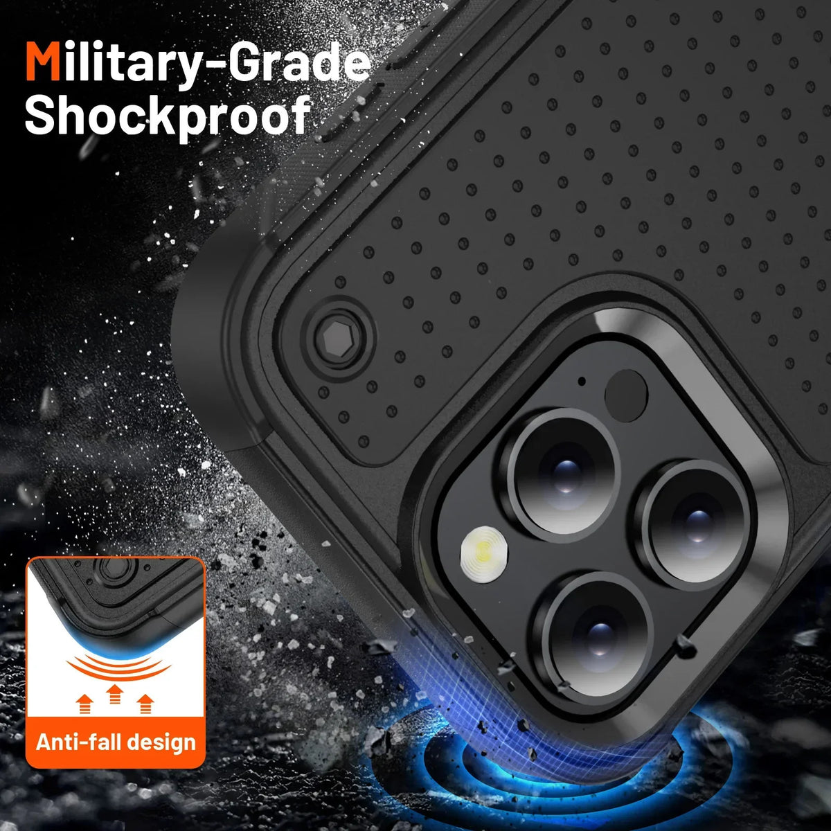 Hybrid Rugged Armor Shockproof Phone Case For iPhone 11 12 13 14 15 16 Pro Max
