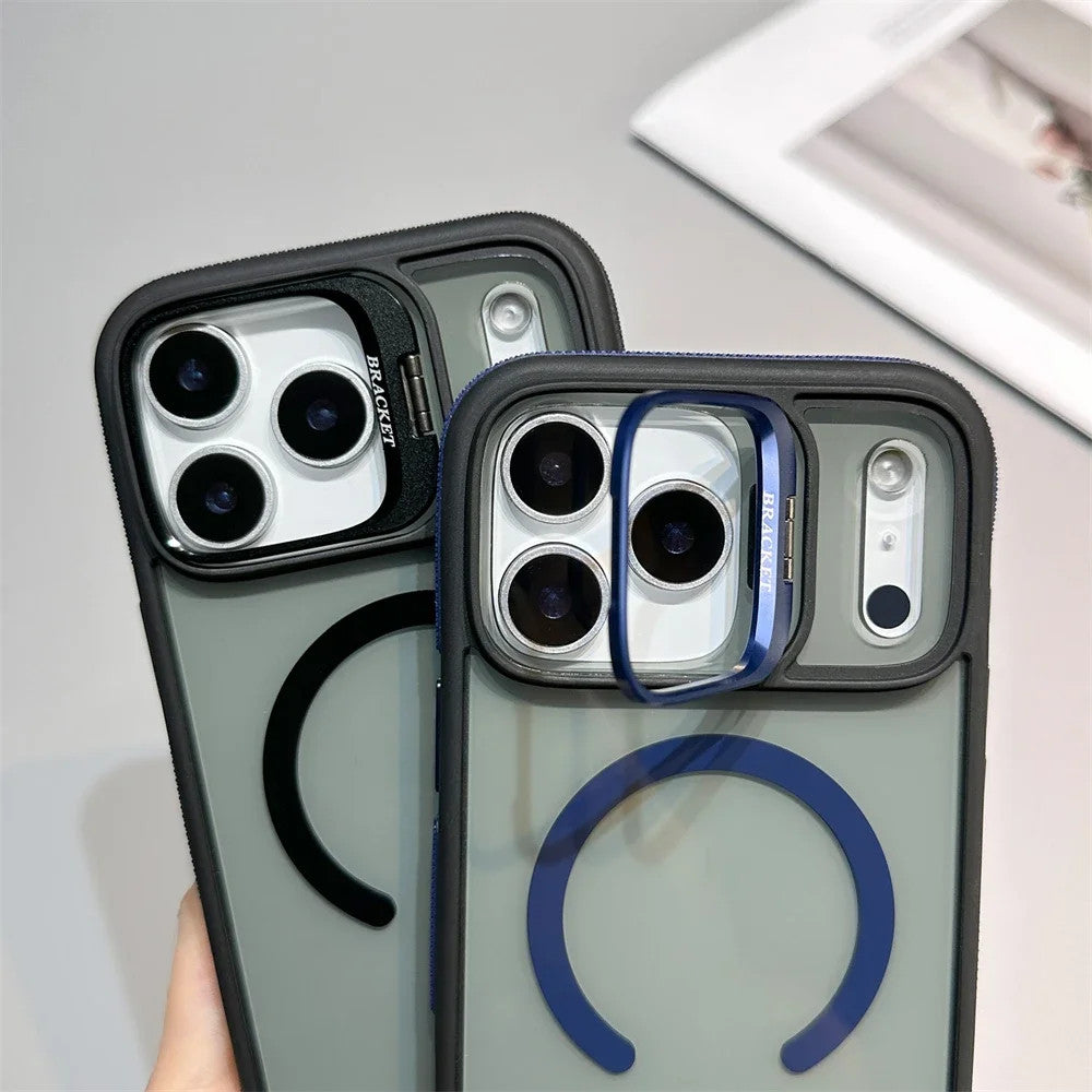 Luxury Matte Transparent Magsafe Kickstand Stand Phone Case For iPhone 17 Air