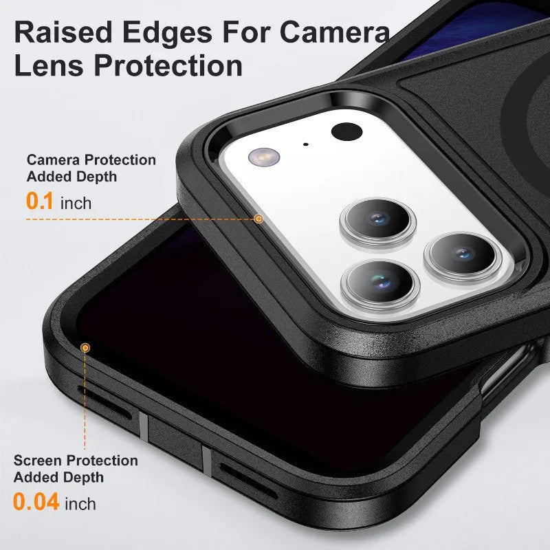 3IN1 Military Grade Heavy Duty Armor Case For IPhone 18 Pro Max 17 16 15 14