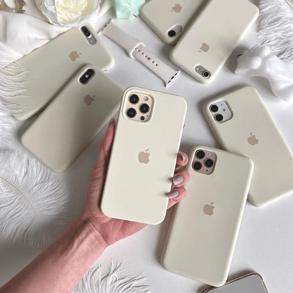 iPhone Silicone Case (Antique White)
