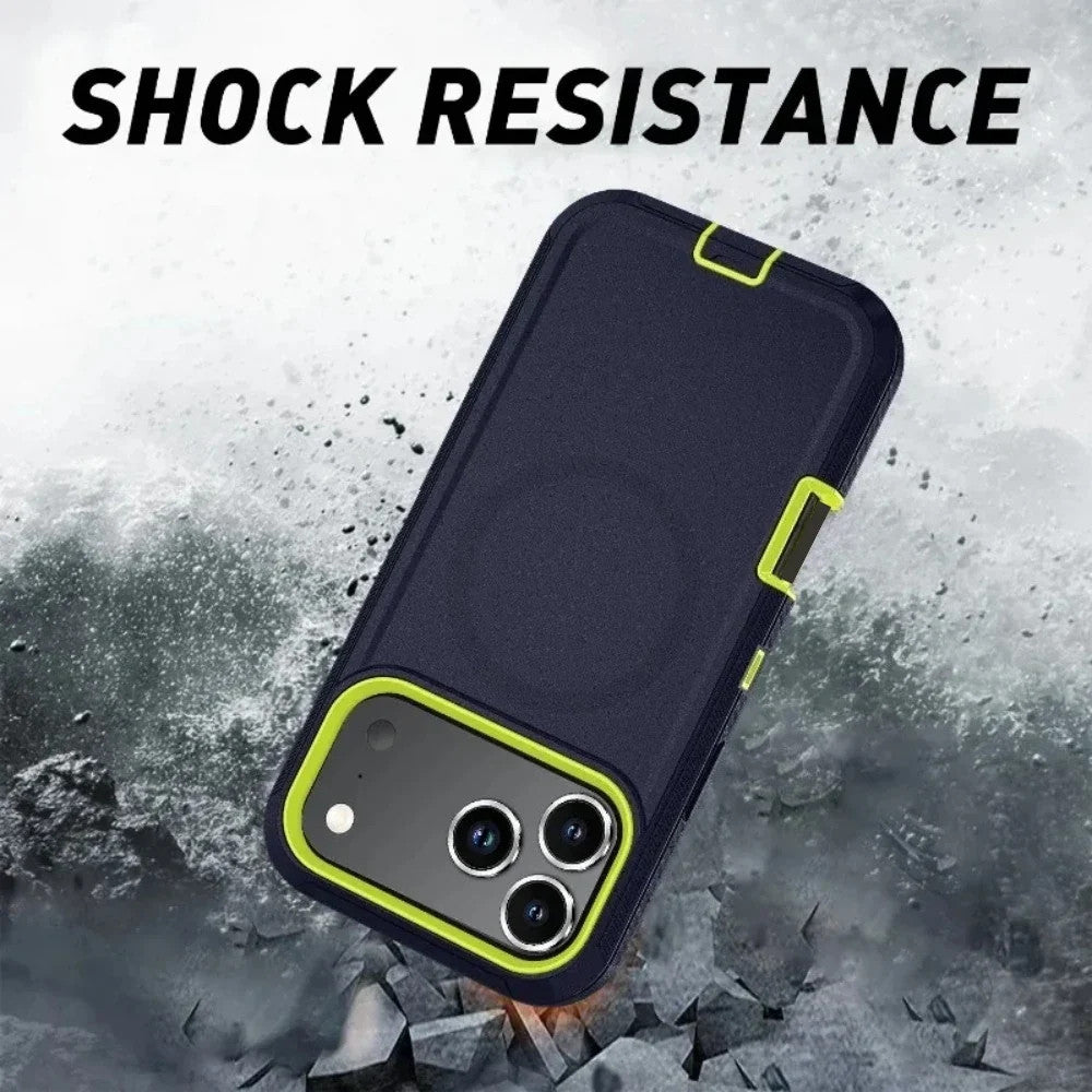 Hybrid OTT Armor Protection Magnetic Case For iPhone Air 17 16 15 14 Plus 13 12