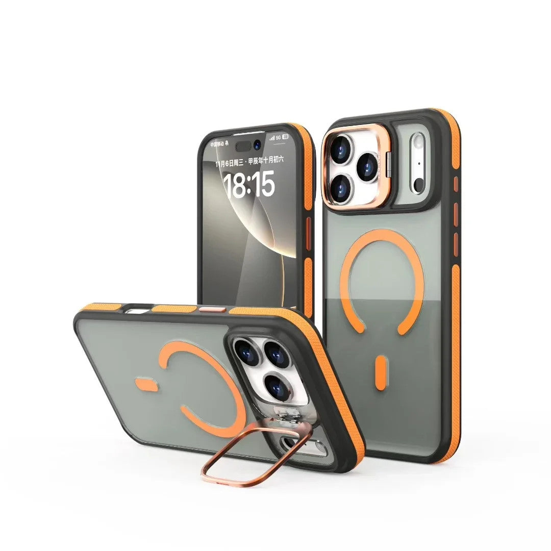 Luxury Matte Transparent Magsafe Kickstand Stand Phone Case For iPhone 17 Air