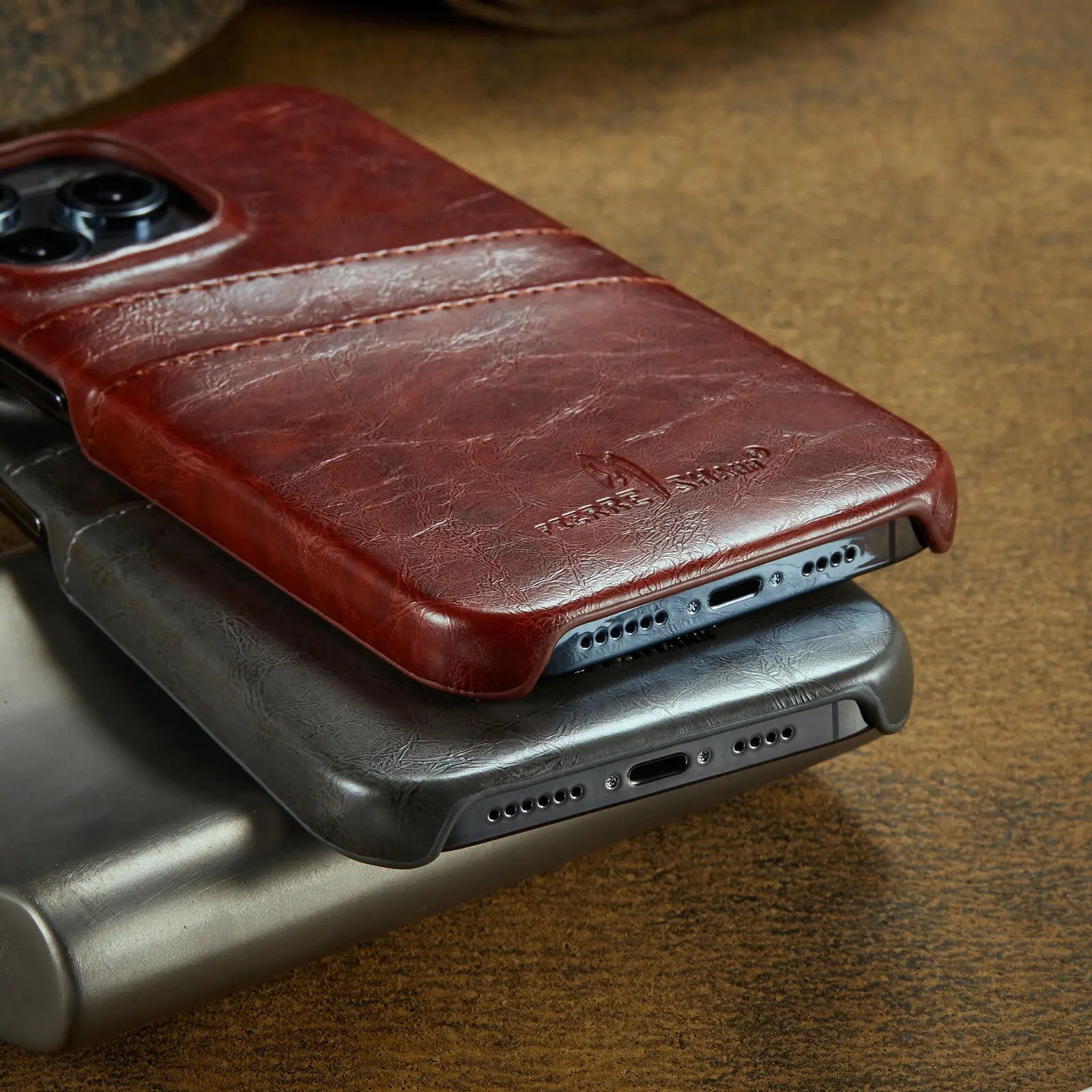 Card Case for iPhone 15 14 13 12 11 Pro Max 2 Card Holder Pockets Luxe M2