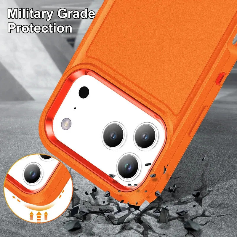 3IN1 Hybrid Military Anti-Shock Phone Case for IPhone 17 17Pro 17 Air 17 Pro