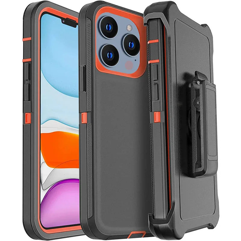 Defender Case for iPhone 14 Plus 13 15 Pro Max 11 Pro Max 12 Mini XR X XS Max 7