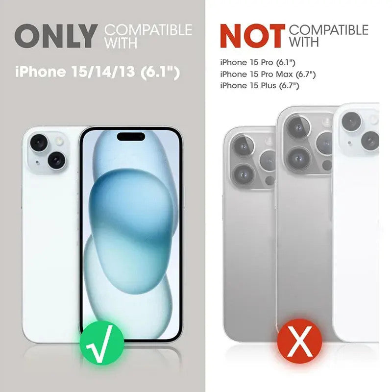 For iPhone 15/14/13 Case 6.1" I-BLASON Cosmo Mag Slim Stylish Full-Body