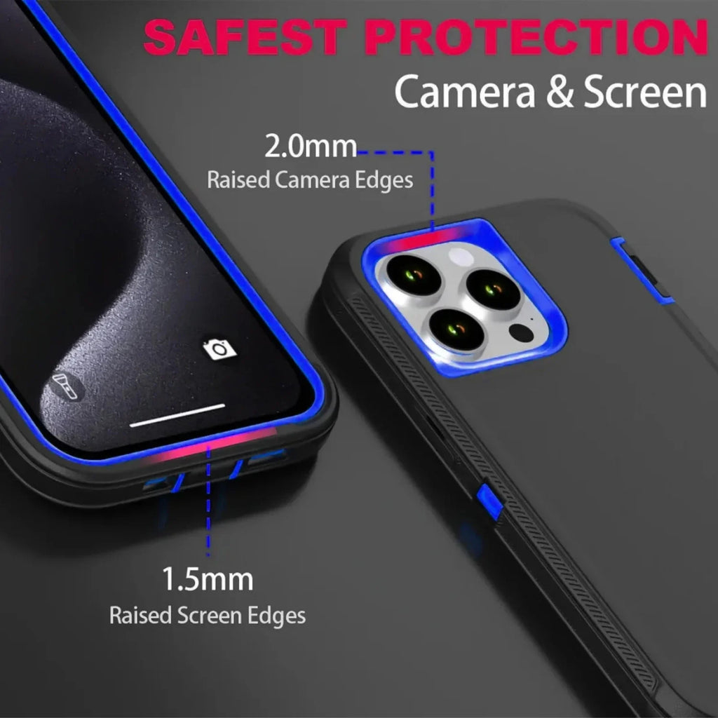 Hybrid OTT Armor Protection Magnetic Case For iPhone Air 17 16 15 14 Plus 13 12