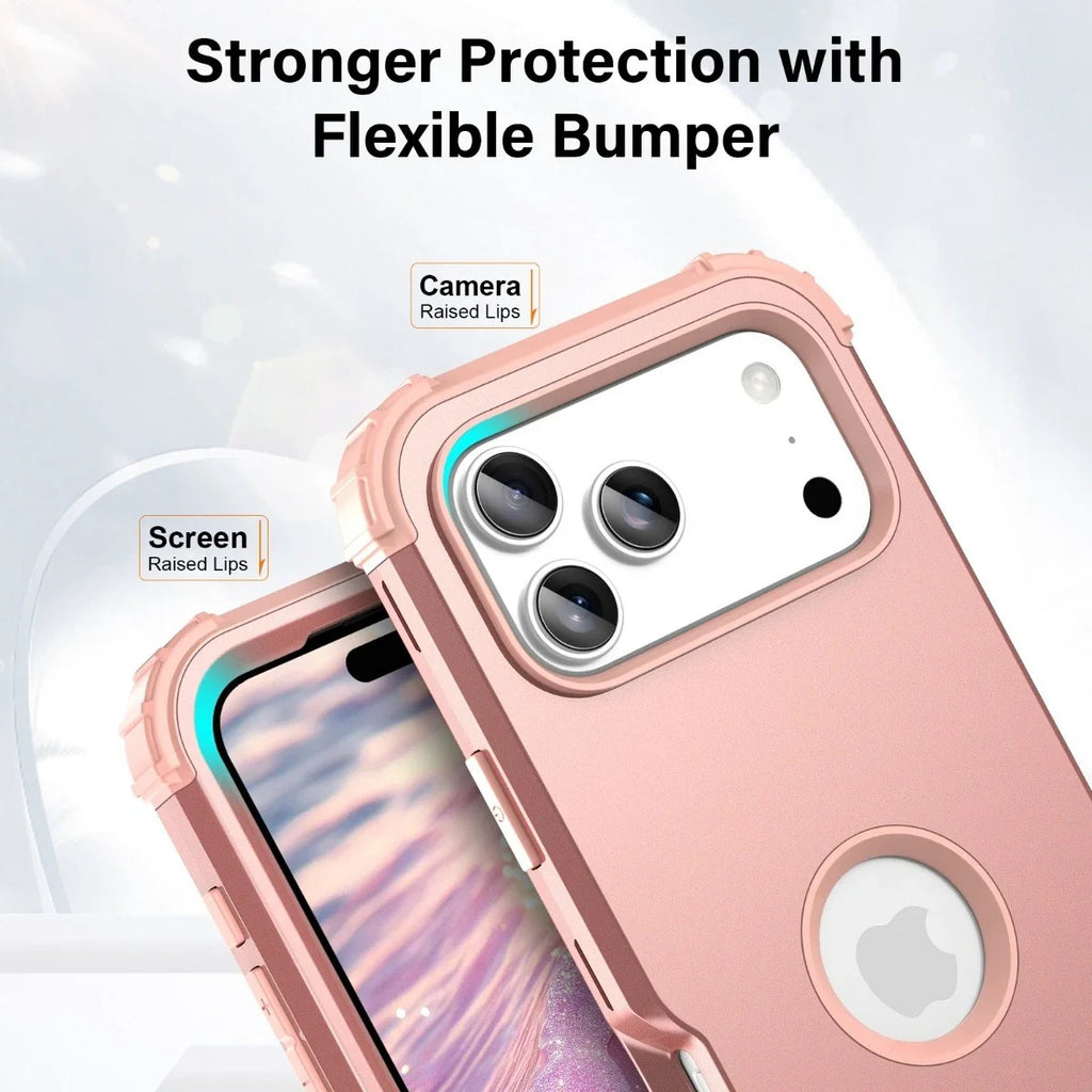 Heavy Duty Hybrid Armor Defender Phone Case For iPhone 17 16 15 14 13 Pro Max