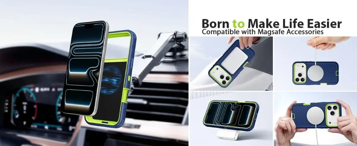 3 in 1 Heavy Duty OTT-Box Magnetic Case For iPhone 18 Pro Max 17 16 15 14 Plus