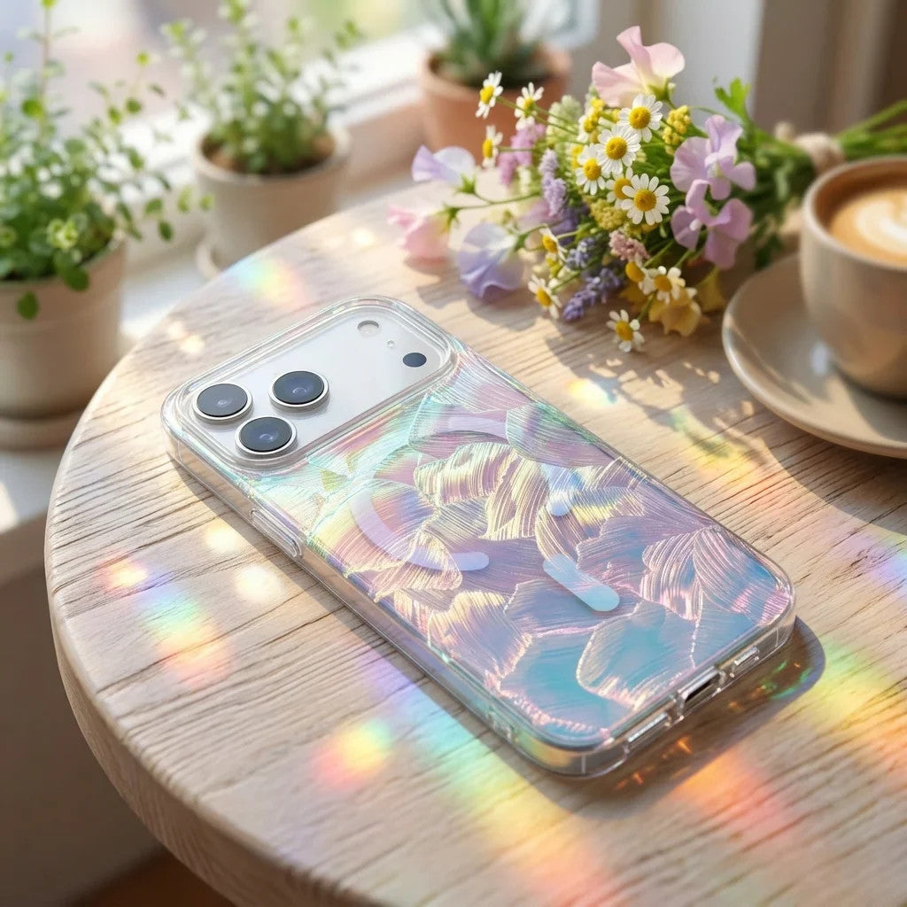 Laser Gradient For Magnetic Case For iPhone Air 17E 17 16 15 14 Pro Max Plus 13