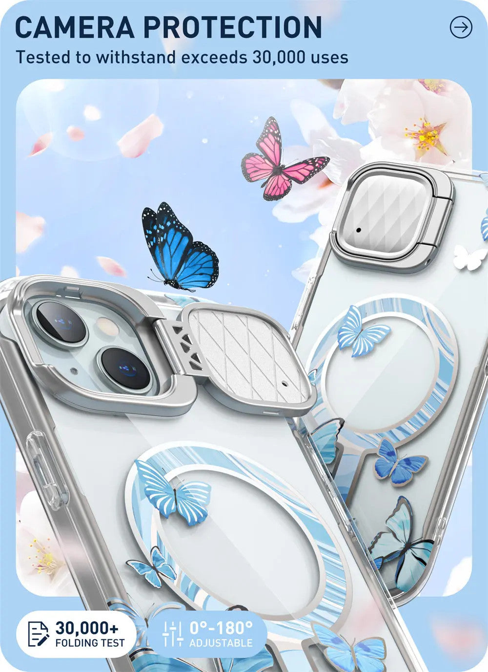 For iPhone 15/14/13 Case 6.1" I-BLASON Cosmo Mag Slim Stylish Full-Body