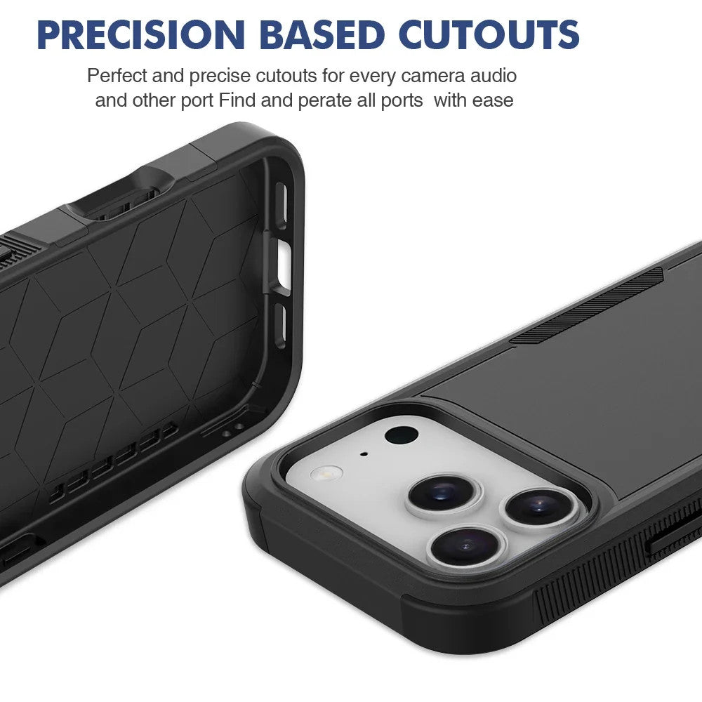Hybrid Rugged Armor Shockproof Case For iPhone 17 Air 16E 16 15 14 Plus 13 12