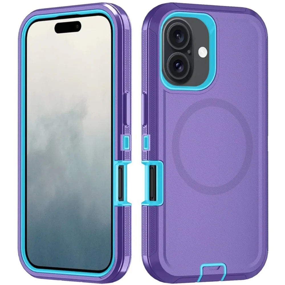 For Magnetic Strong Magnets 3-Layer Hybrid Case For iPhone 17 Pro Max 17e Air