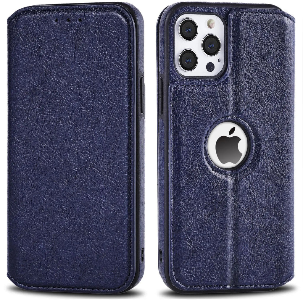 Leather Case For iPhone 16 15 14 13 12 11 Pro Max XS XR Wallet Case [RFID