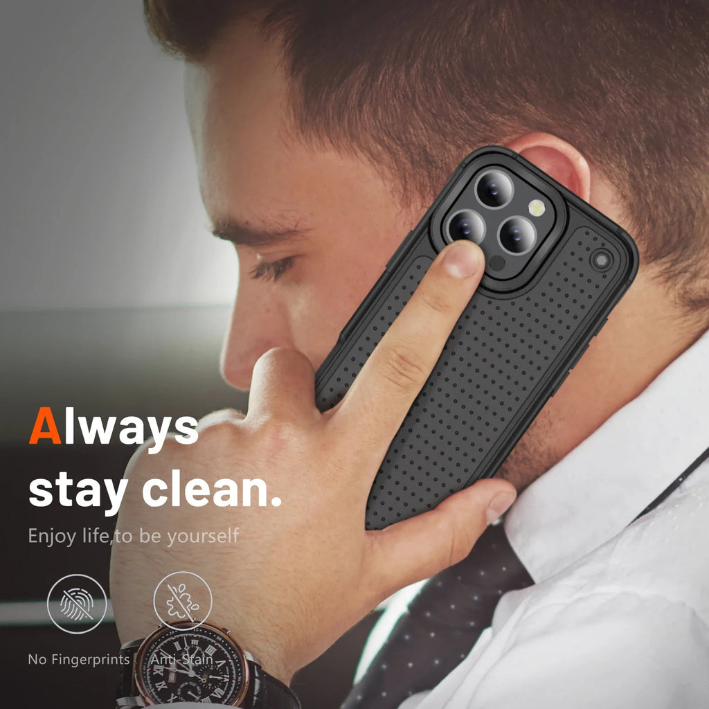Hybrid Rugged Armor Shockproof Phone Case For iPhone 11 12 13 14 15 16 Pro Max