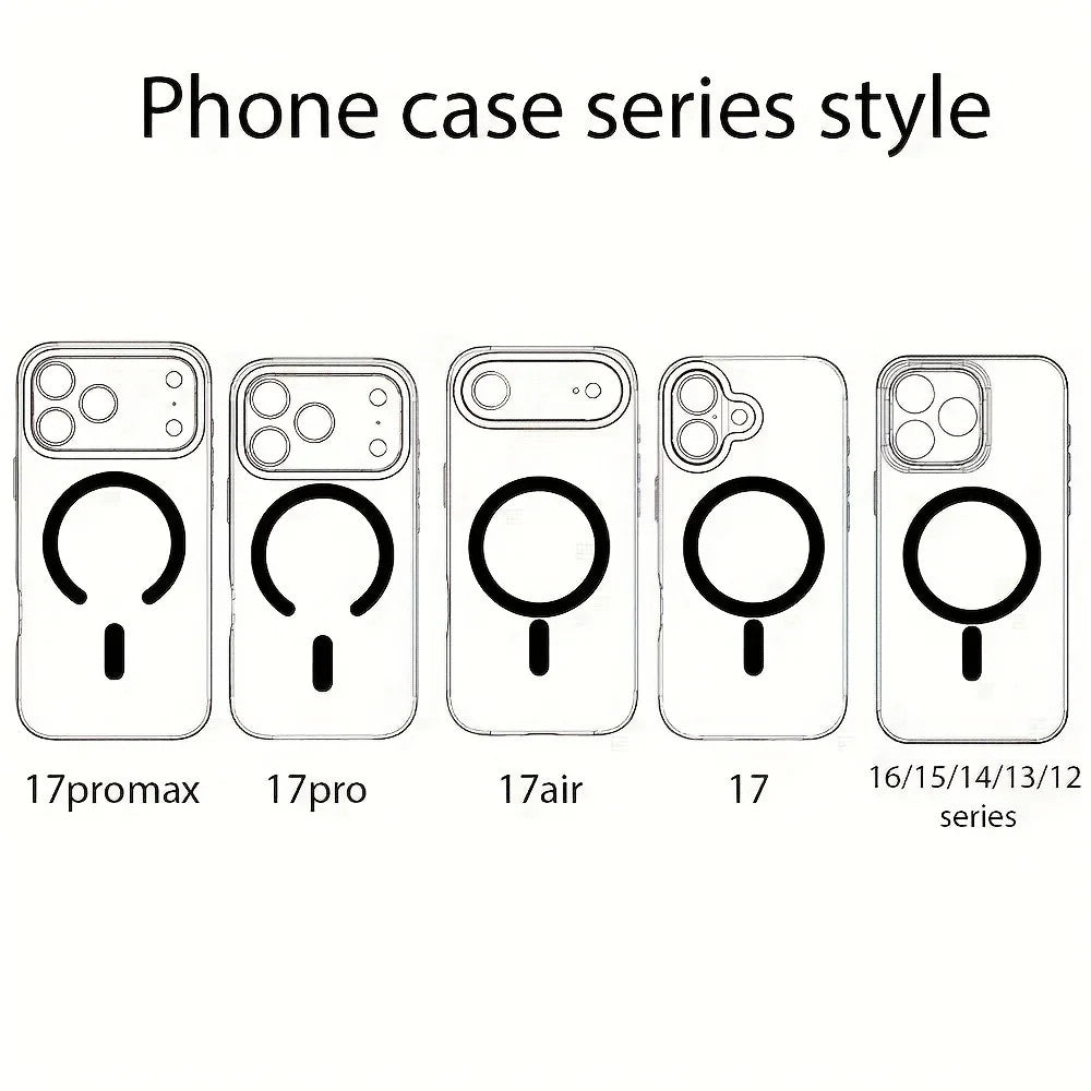 Laser Gradient For Magnetic Case For iPhone Air 17E 17 16 15 14 Pro Max Plus 13