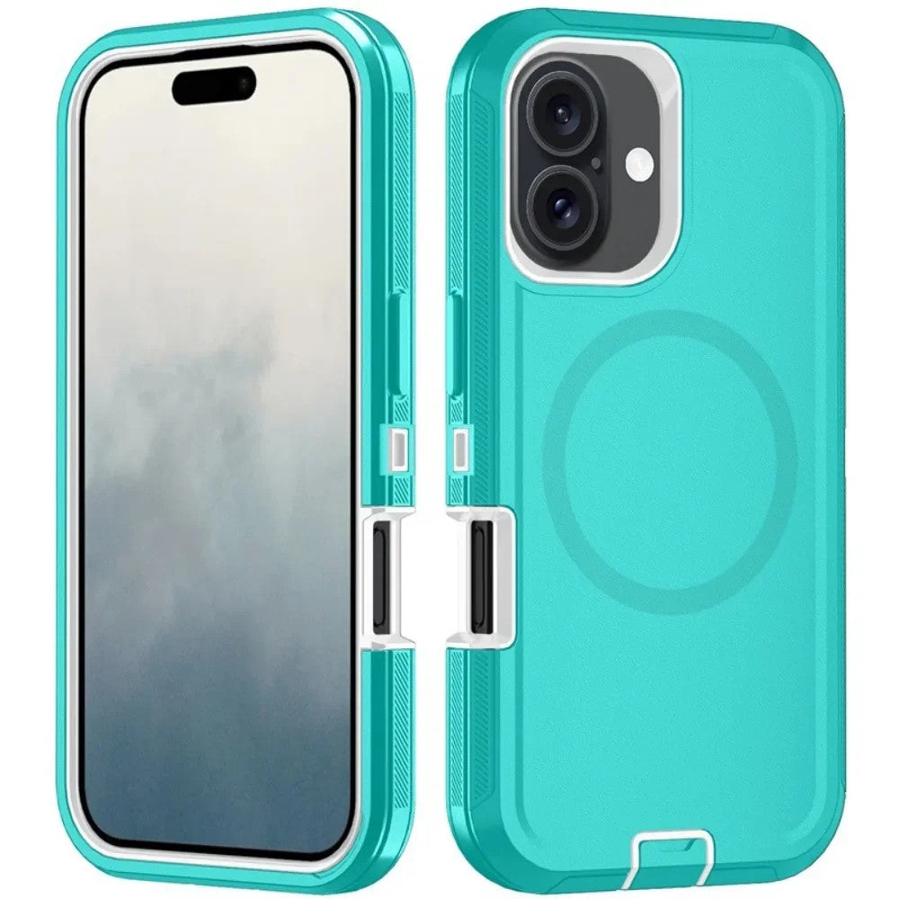 For Magnetic Strong Magnets 3-Layer Hybrid Case For iPhone 17 Pro Max 17e Air