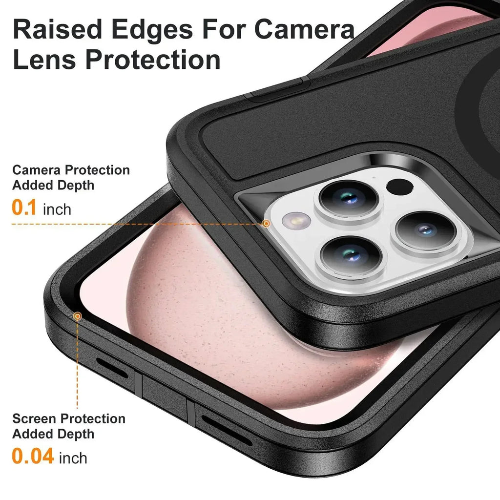3in1 Hybrid Heavy Duty Armor Case For Iphone 16pro 16 15 14 Pro Max Plus For