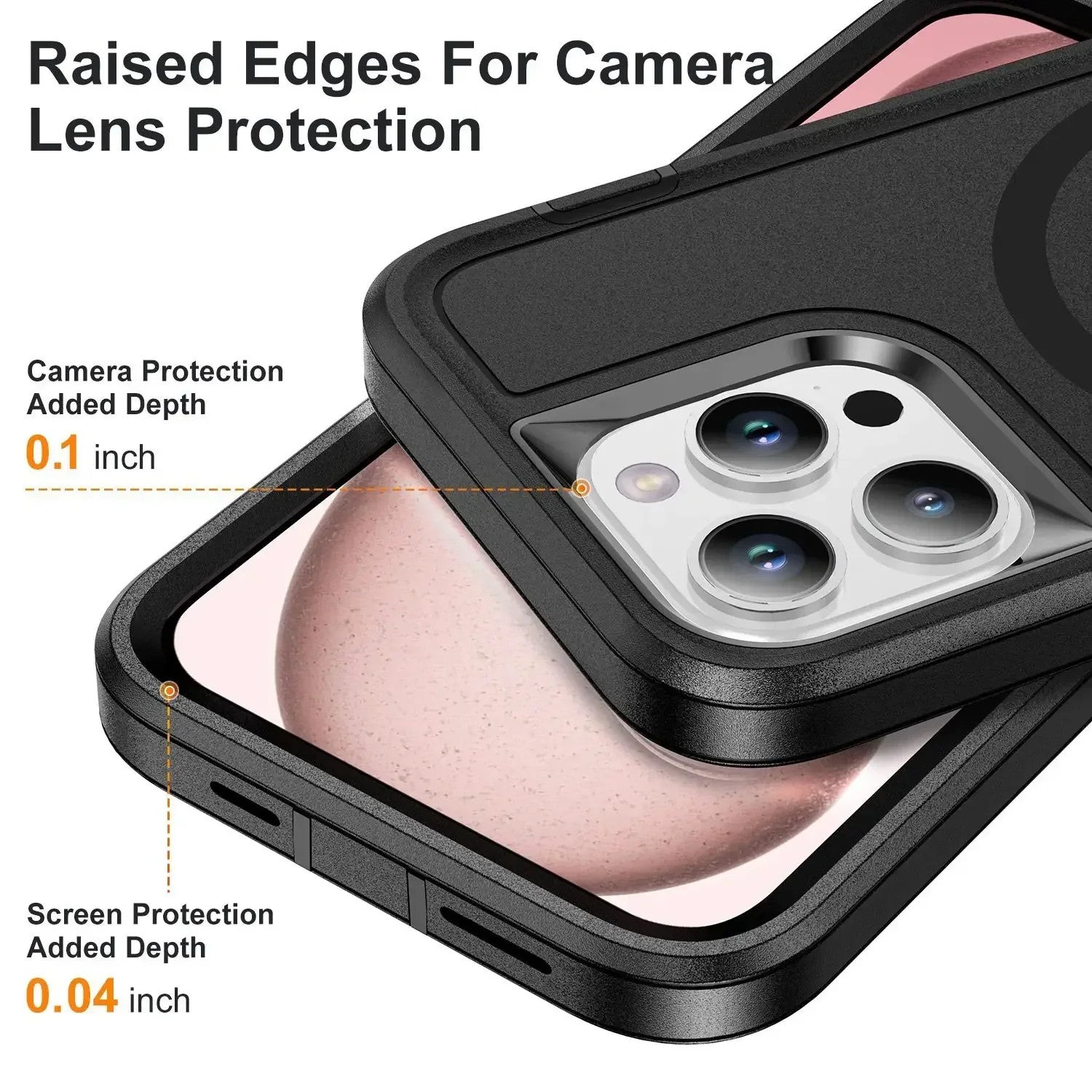 3in1 Hybrid Heavy Duty Armor Case For Iphone 16pro 16 15 14 Pro Max Plus For