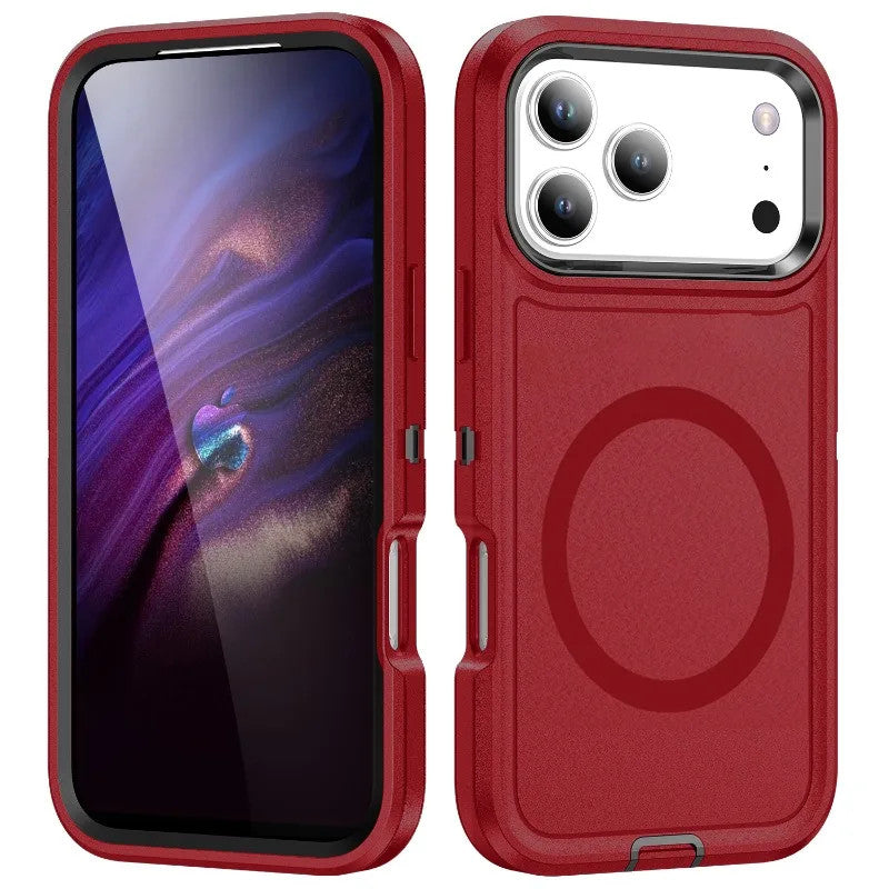 3IN1 Military Grade Heavy Duty Armor Case For IPhone 18 Pro Max 17 16 15 14