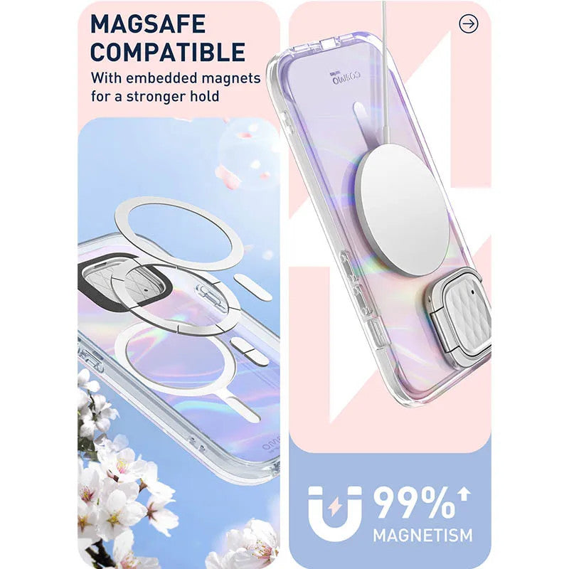 For iPhone 15/14/13 Case 6.1" I-BLASON Cosmo Mag Slim Stylish Full-Body
