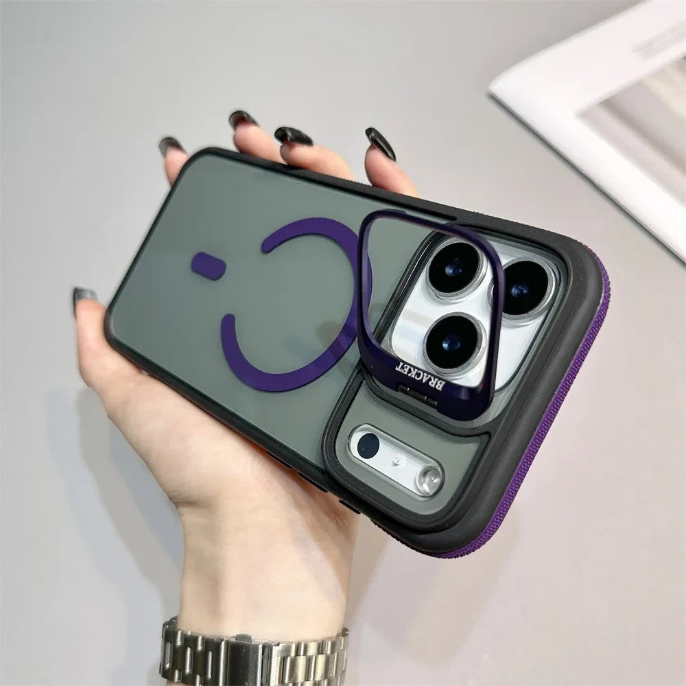 Luxury Matte Transparent Magsafe Kickstand Stand Phone Case For iPhone 17 Air