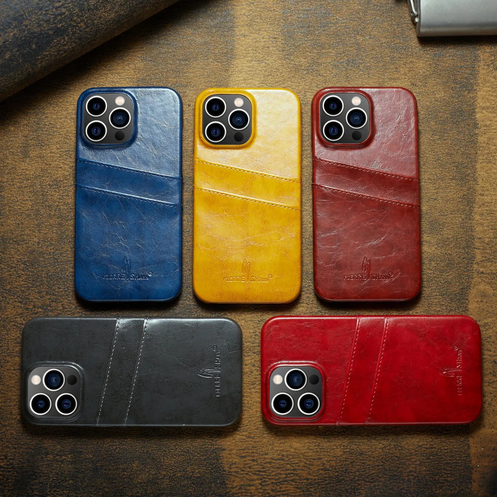 Card Case for iPhone 15 14 13 12 11 Pro Max 2 Card Holder Pockets Luxe M2