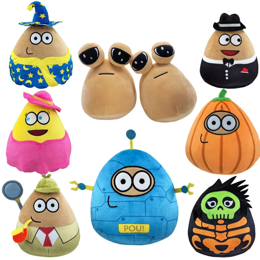 22cm Hot Game My Pet Alien Pou Plush Toy Furdiburb Emotion Alien Plushie