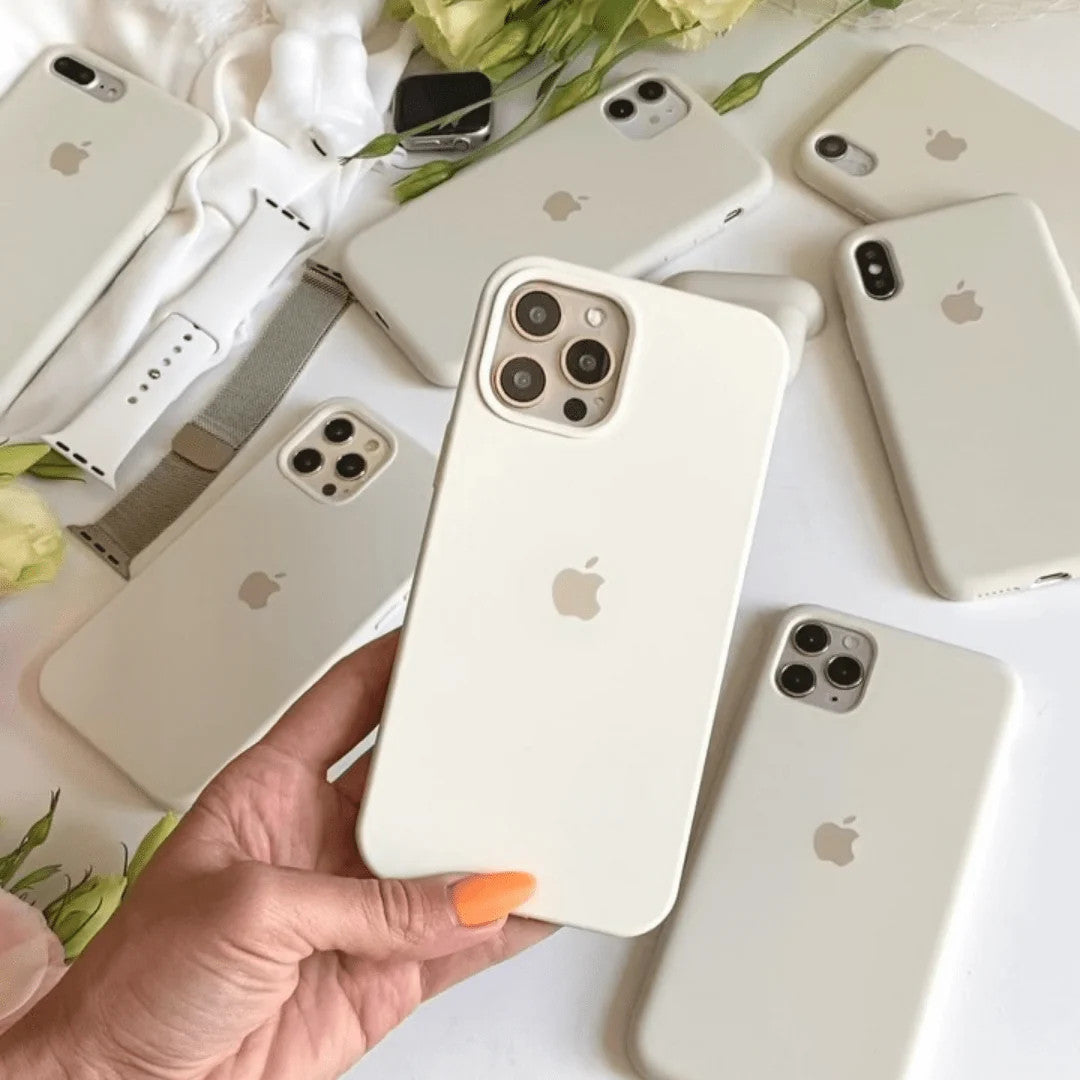 iPhone Silicone Case (Antique White)