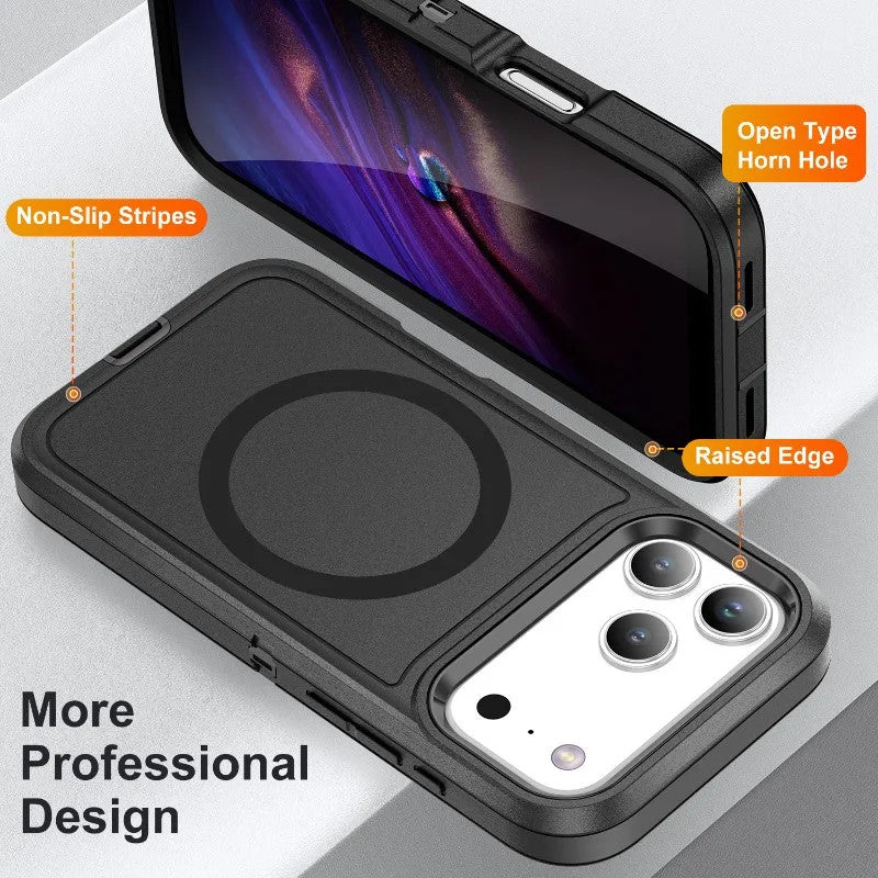 3IN1 Military Grade Heavy Duty Armor Case For IPhone 18 Pro Max 17 16 15 14