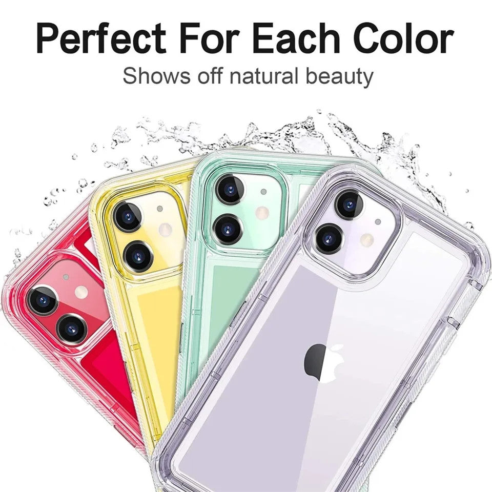 Hybrid Heavy Duty Case For iPhone 14 13 11 12 15 16 Pro Max X XSMAX XR XS 7 8