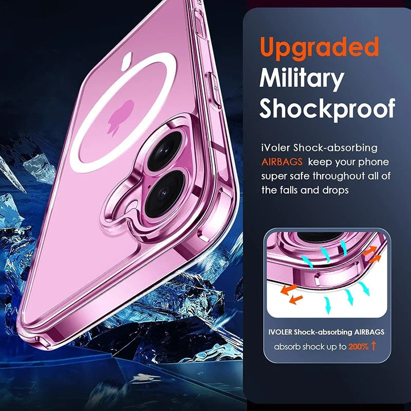Magnetic Case For iPhone 16 15 14 13 12 11 Pro Max Plus Mini For Magnetic
