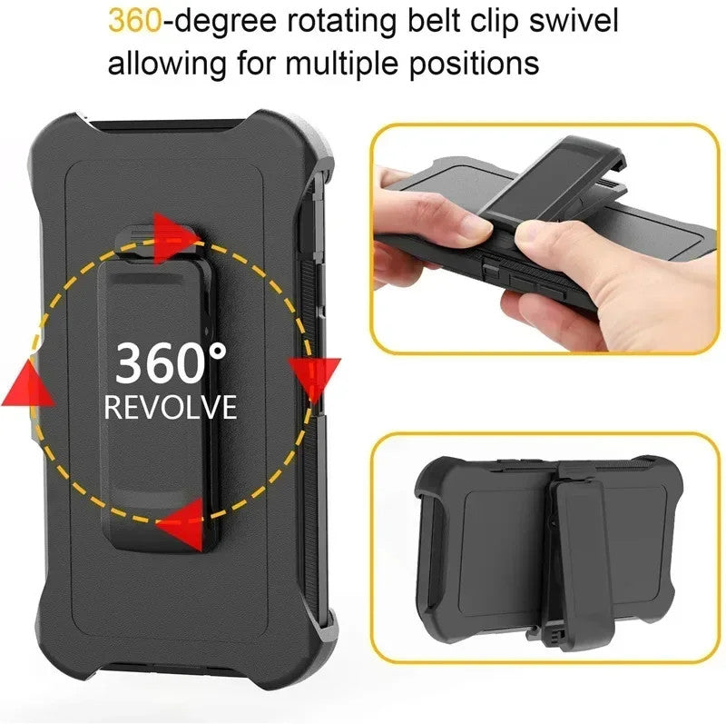 Luxury Fashion Hybrid Heavy Duty Armor Case for IPhone 17 Air 16 Pro Max Plus