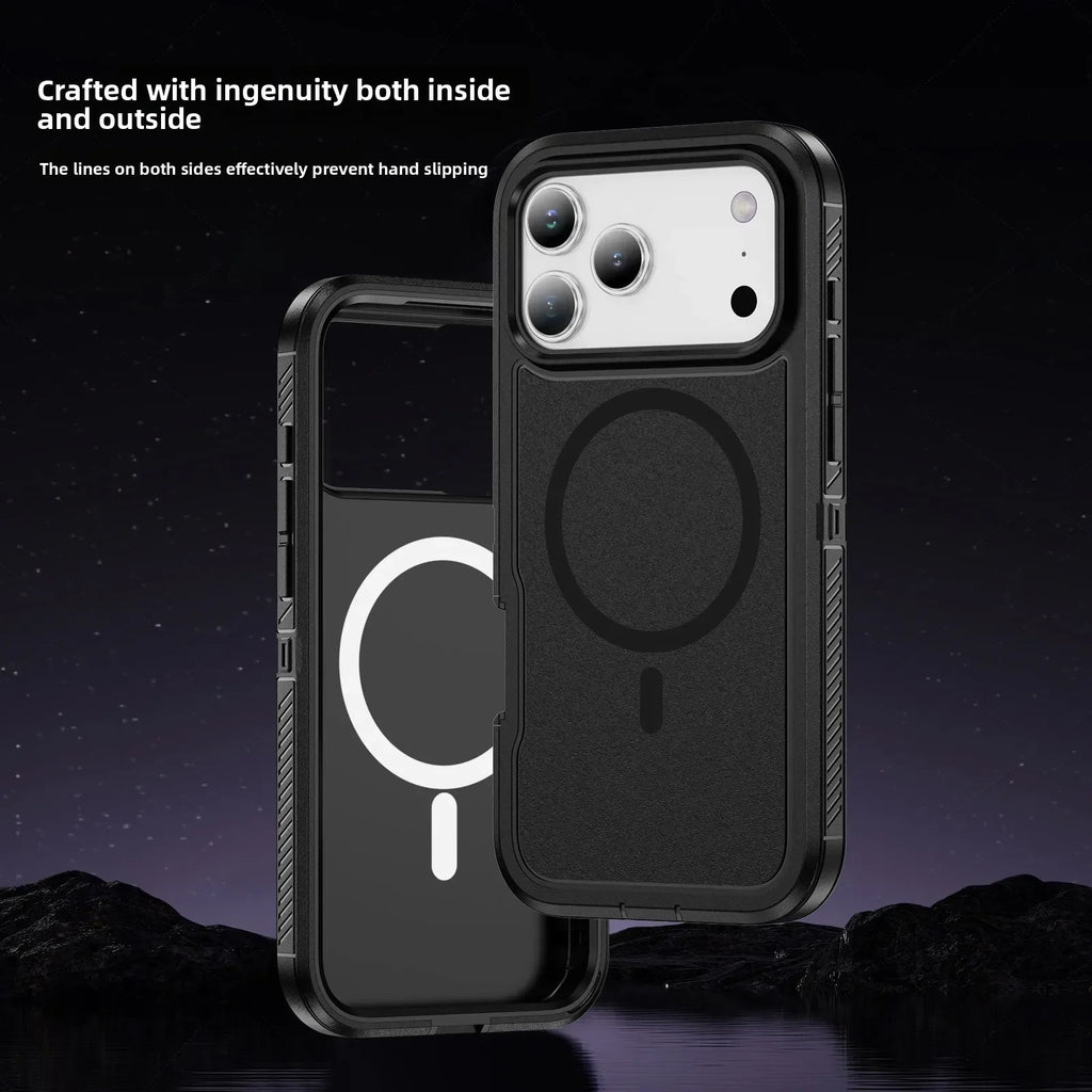 Rugged Clear Other Armor Box Phone Case For IPhone 17 Air 16 15 14 Plus 13 12