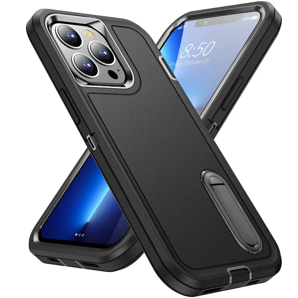 3IN1 Hybrid Military Anti-Shock Strong Phone Case For iPhone 17 Air 16 11 12 13