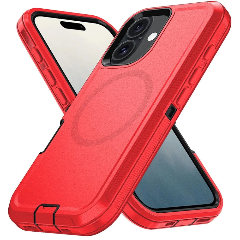 For Magnetic Strong Magnets 3-Layer Hybrid Case For iPhone 17 Pro Max 17e Air