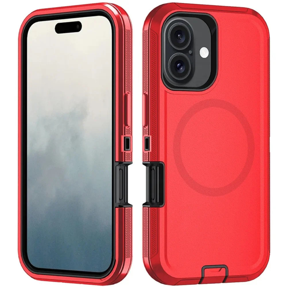 For Magnetic Strong Magnets 3-Layer Hybrid Case For iPhone 17 Pro Max 17e Air