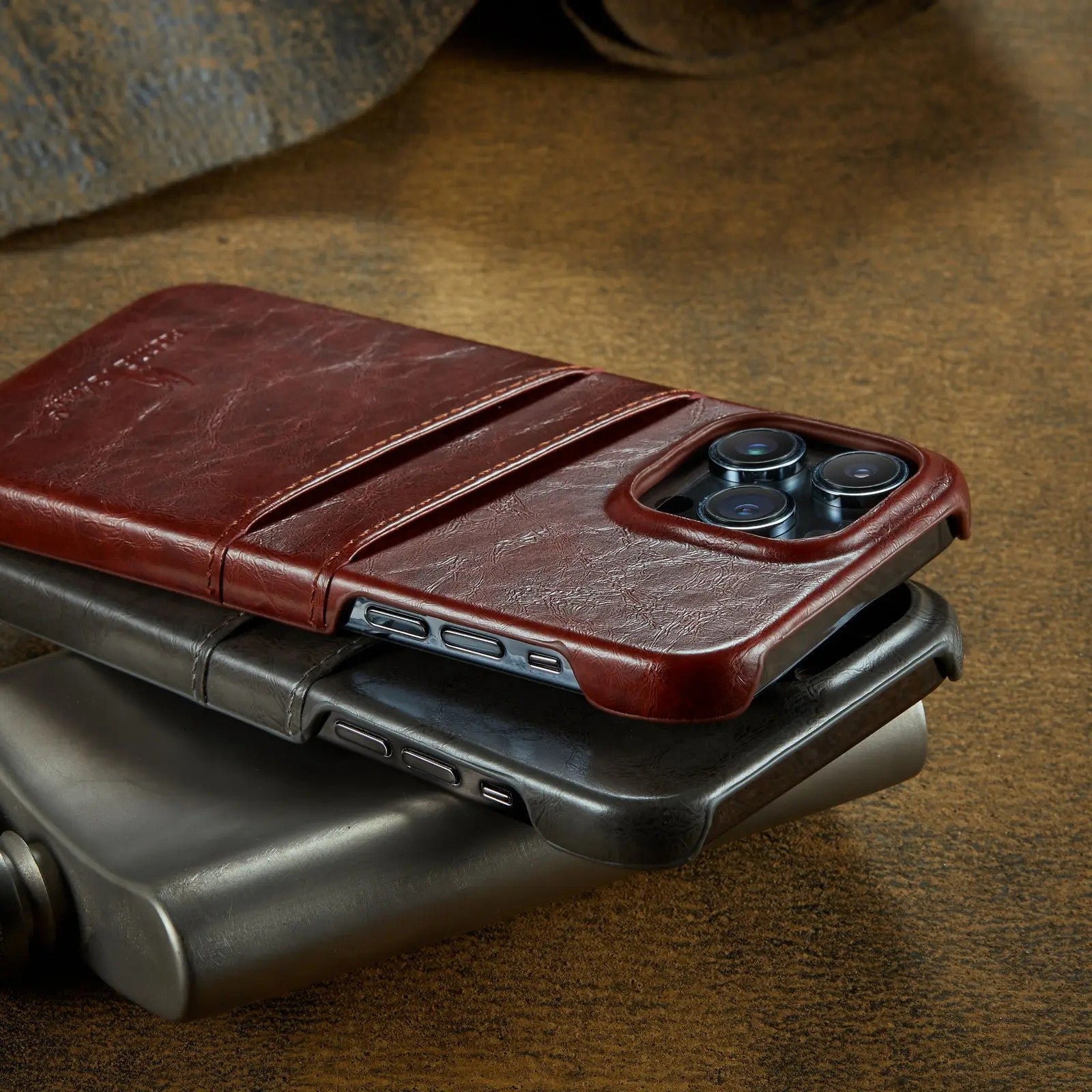 Card Case for iPhone 15 14 13 12 11 Pro Max 2 Card Holder Pockets Luxe M2
