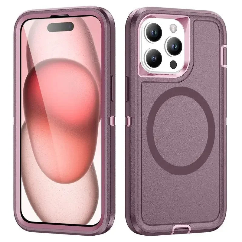 3in1 Hybrid Heavy Duty Armor Case For Iphone 16pro 16 15 14 Pro Max Plus For