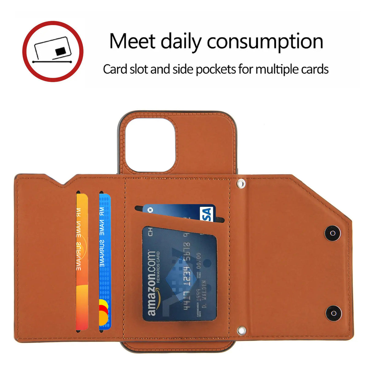 Lanyard Crossbody leather Case For iPhone 13 12 11 Pro Max XS MAX XR X 7 8 Plus