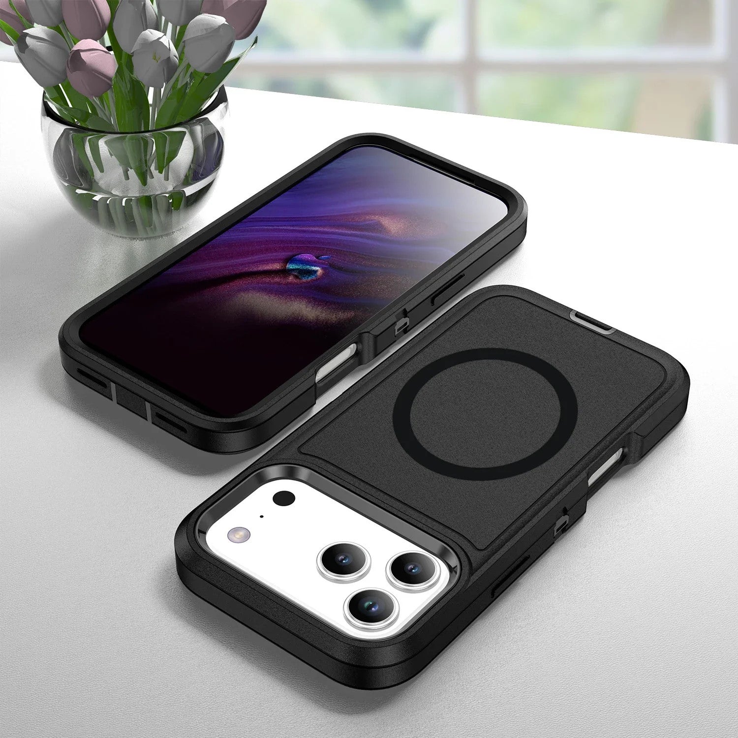 3IN1 Military Grade Heavy Duty Armor Case For IPhone 18 Pro Max 17 16 15 14