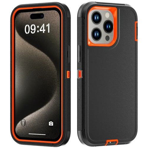 3 in 1 Defend Case For iPhone 16 11 12 13 14 Pro Max 15 Plus 7 8 SE 2022 Xs XR