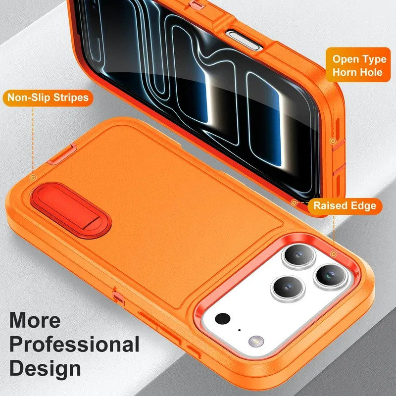 3IN1 Hybrid Military Anti-Shock Phone Case for IPhone 17 17Pro 17 Air 17 Pro