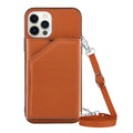 Lanyard Crossbody leather Case For iPhone 13 12 11 Pro Max XS MAX XR X 7 8 Plus
